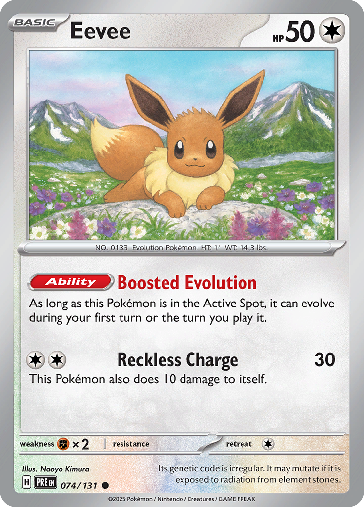 Eevee 074/131 (Poké Ball Reverse Holo)